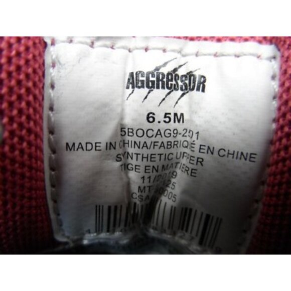 Aggressor Women's Steel Toe SP Safety Athletic Shoes 2501 Gray Pink Size 6.5M - Picture 8 of 8